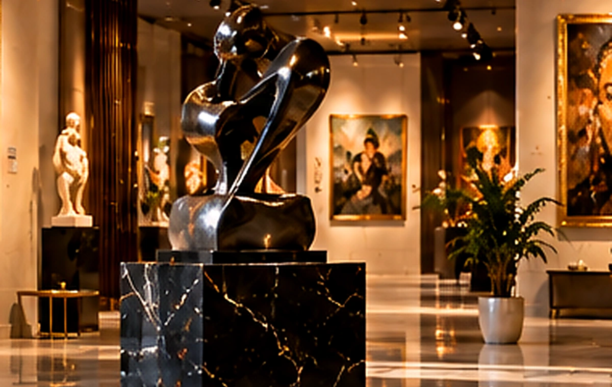 MYART galerisinde modern heykel ve sanat objeleri